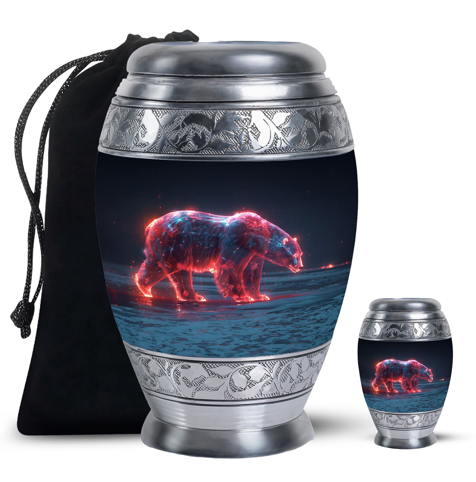 Sentinel Bear Urn For Cremation - Polar Bear Urn Memorial For Ashes
