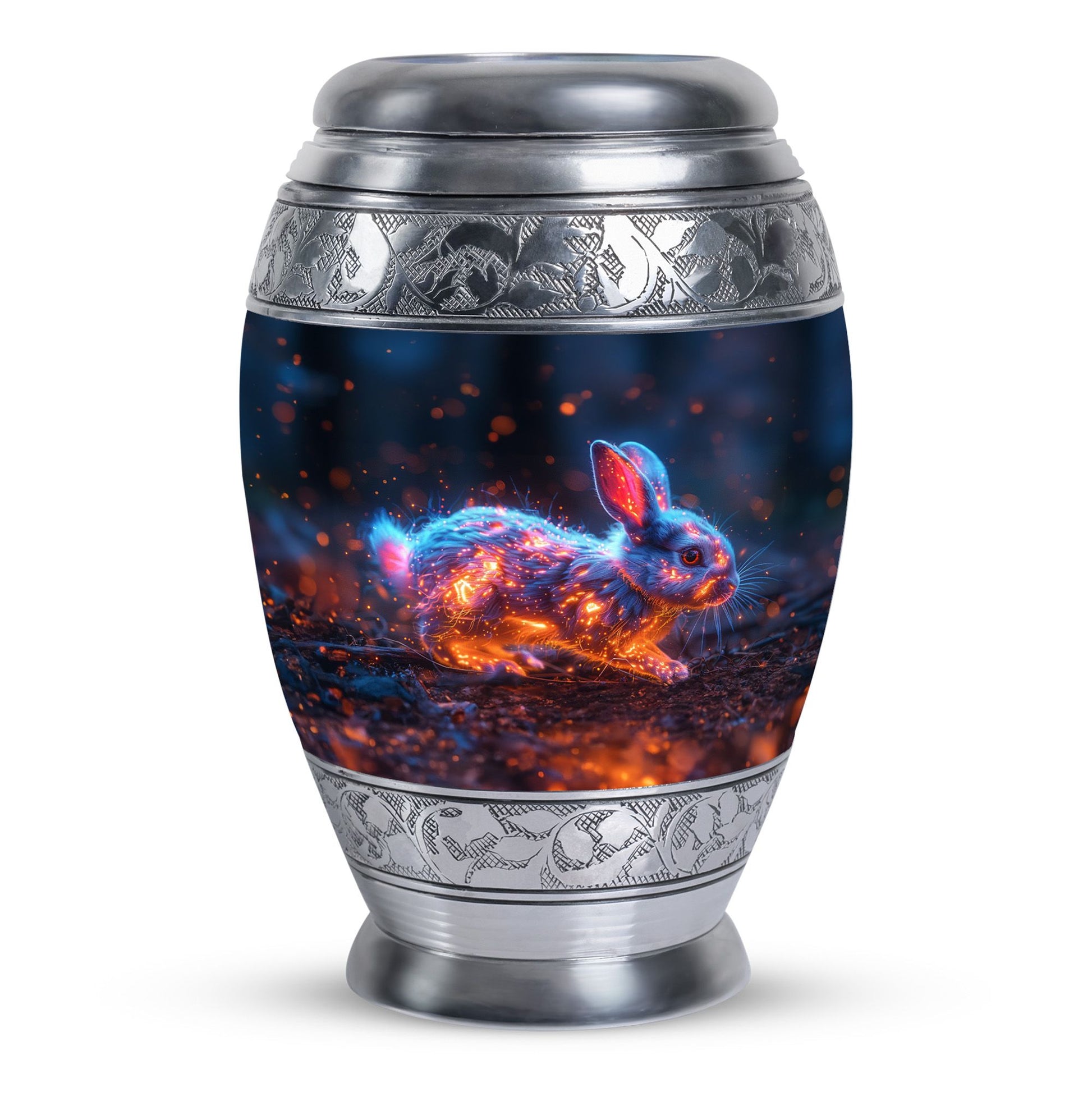 Fierce Bunny Rabbit Urn - Rabbit Funeral Cremation Urn For Ashes