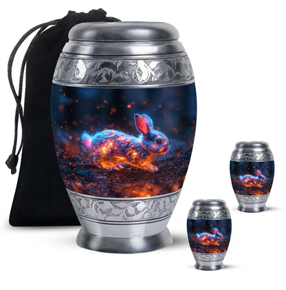 Personalized Rabbit Cremation Urn for Pet Ashes - 10-inch, 200 cu in - Yatskia