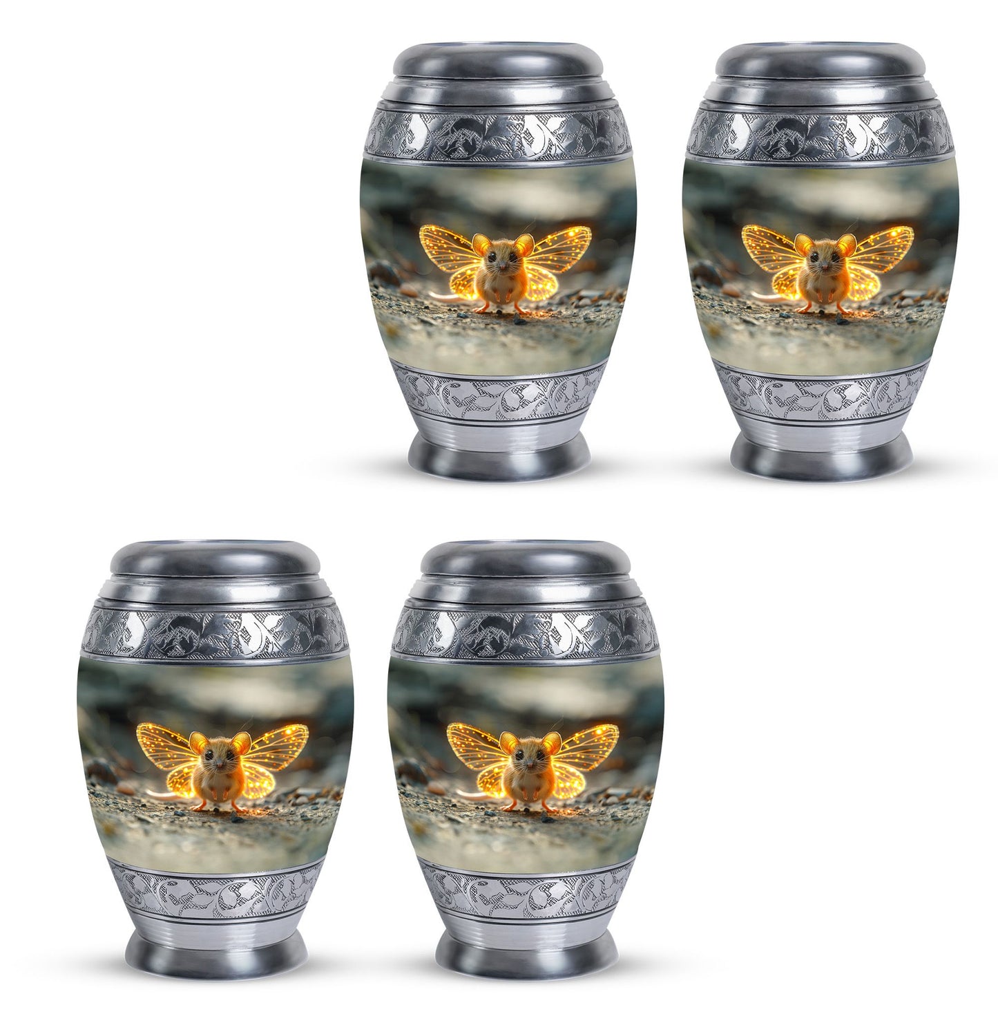 Personalized Artistic Cremation Urn for Women - 10-inch, 200 cu in - Yatskia