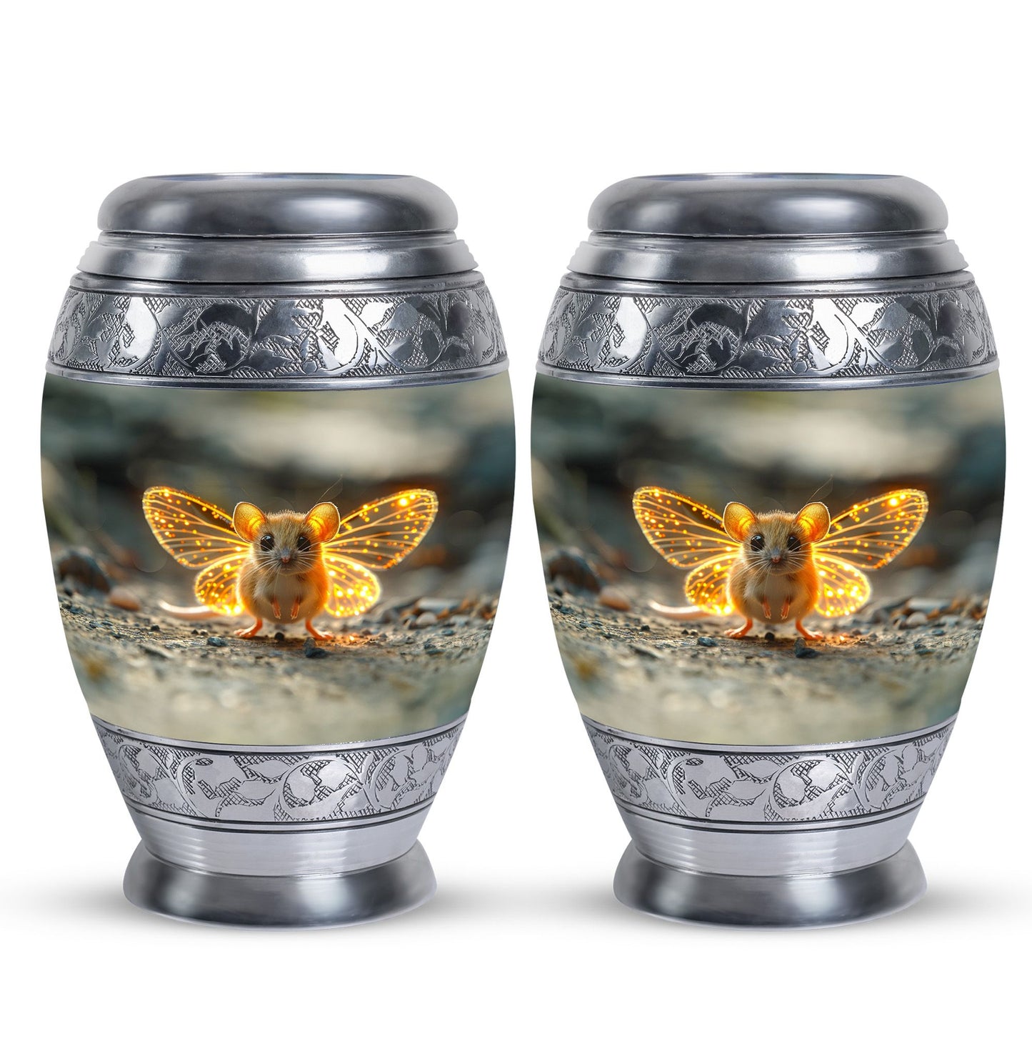 Personalized Artistic Cremation Urn for Women - 10-inch, 200 cu in - Yatskia