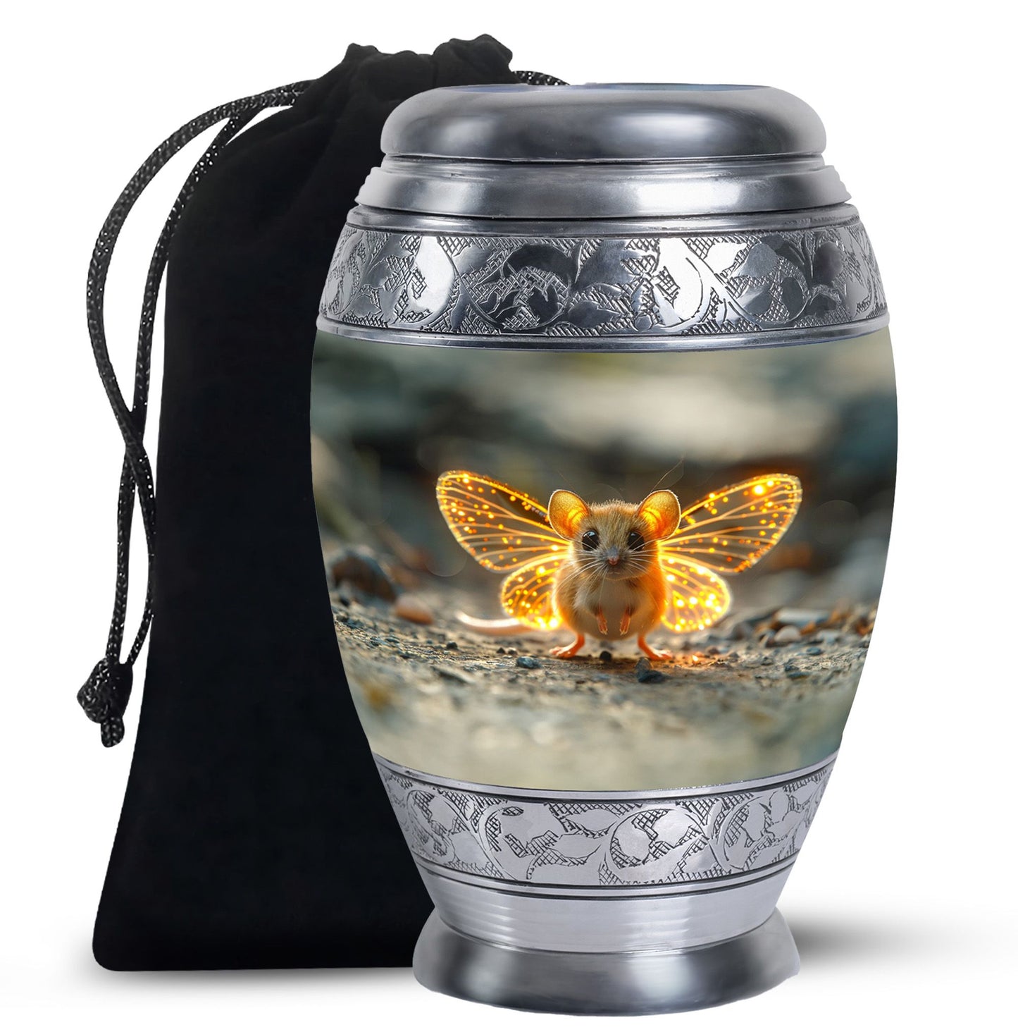 Personalized Artistic Cremation Urn for Women - 10-inch, 200 cu in - Yatskia