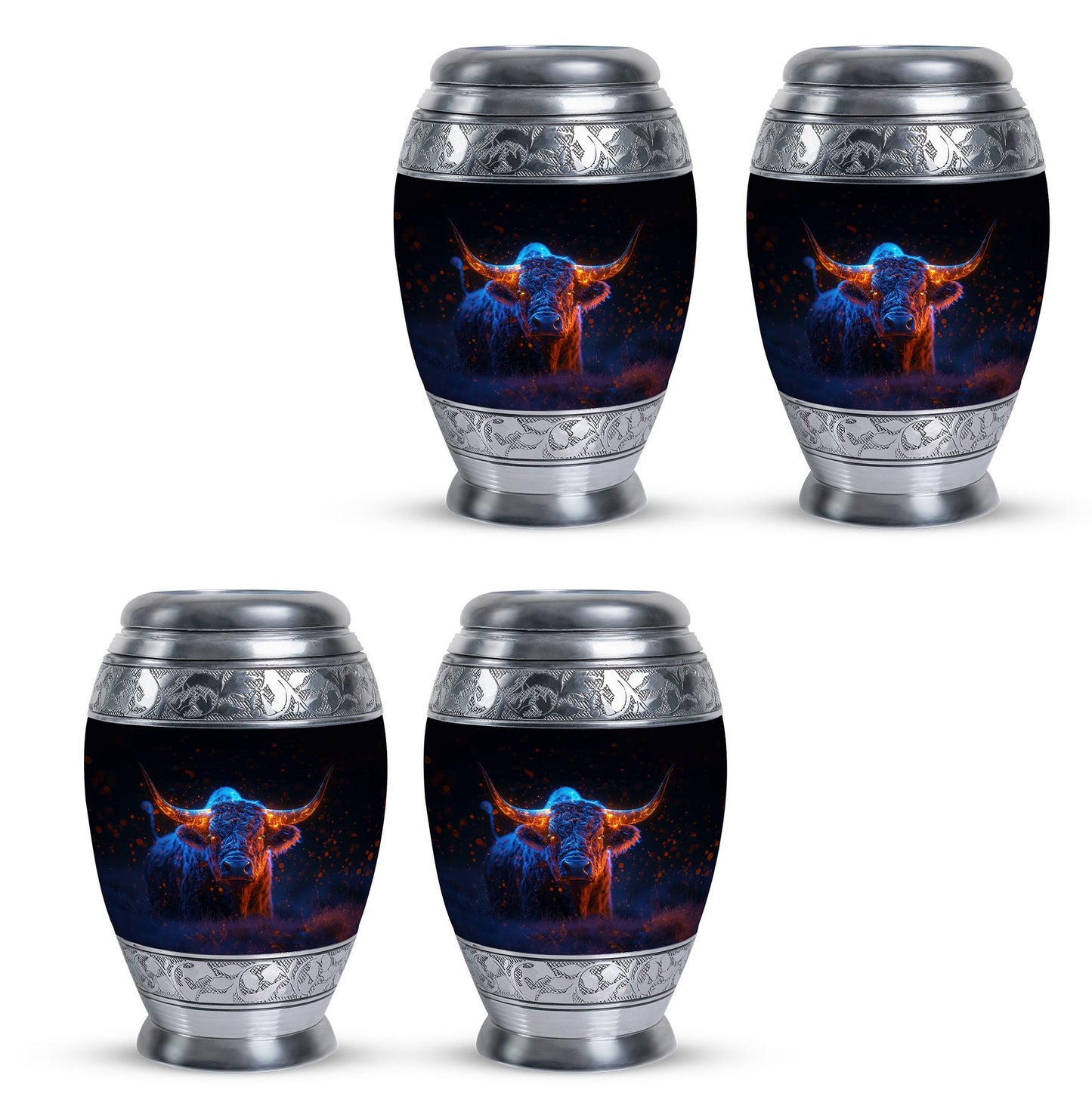 Personalized Artistic Cremation Urn for Human Ashes - 10-inch, 200 cu in - Yatskia