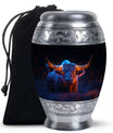 Ember Horns Yak Cremation Urn - Bull Memorial Ashes Large Urn