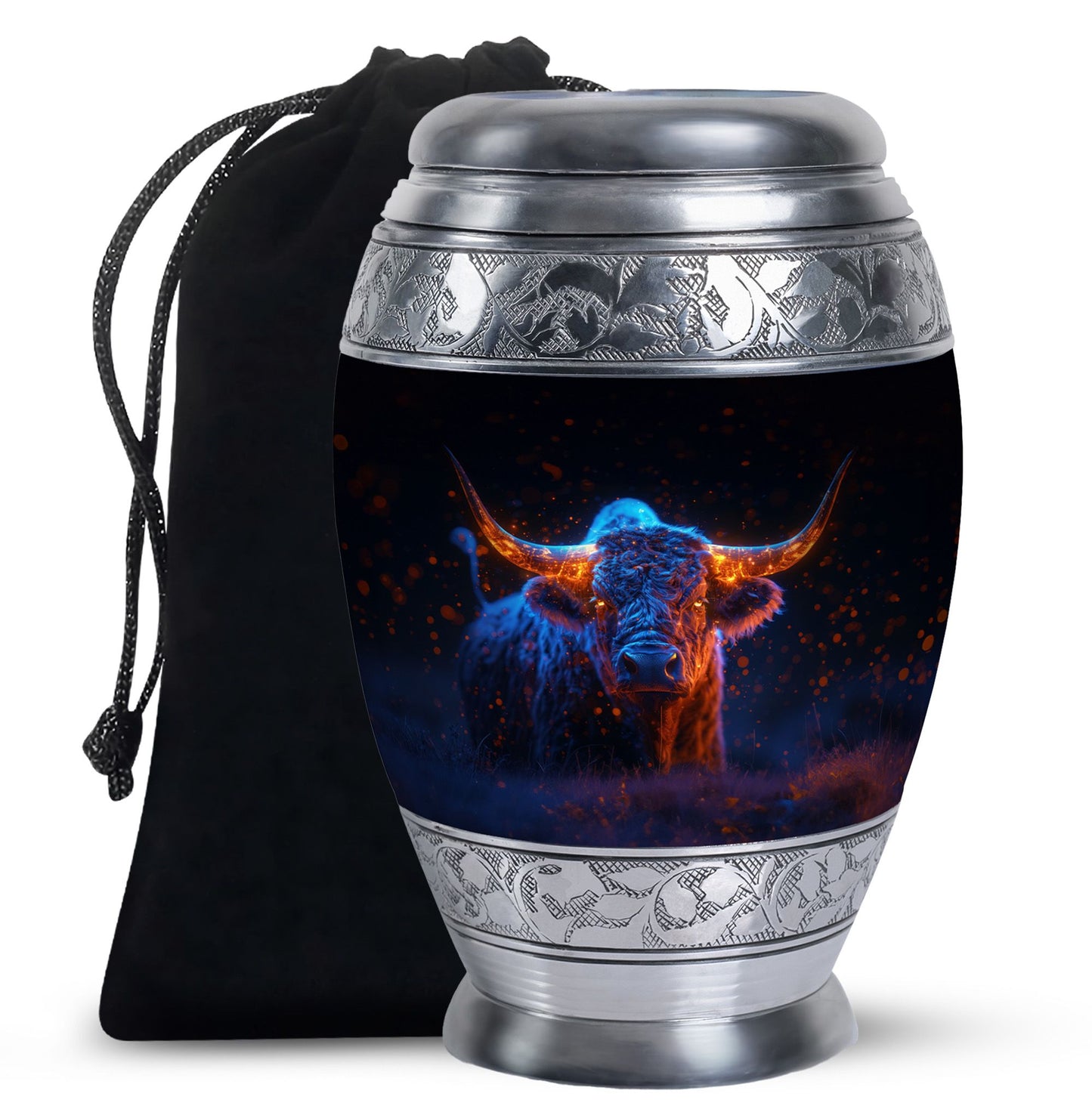 Personalized Artistic Cremation Urn for Human Ashes - 10-inch, 200 cu in - Yatskia