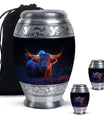Ember Horns Yak Cremation Urn - Bull Memorial Ashes Large Urn