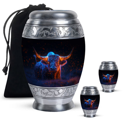 Personalized Artistic Cremation Urn for Human Ashes - 10-inch, 200 cu in - Yatskia