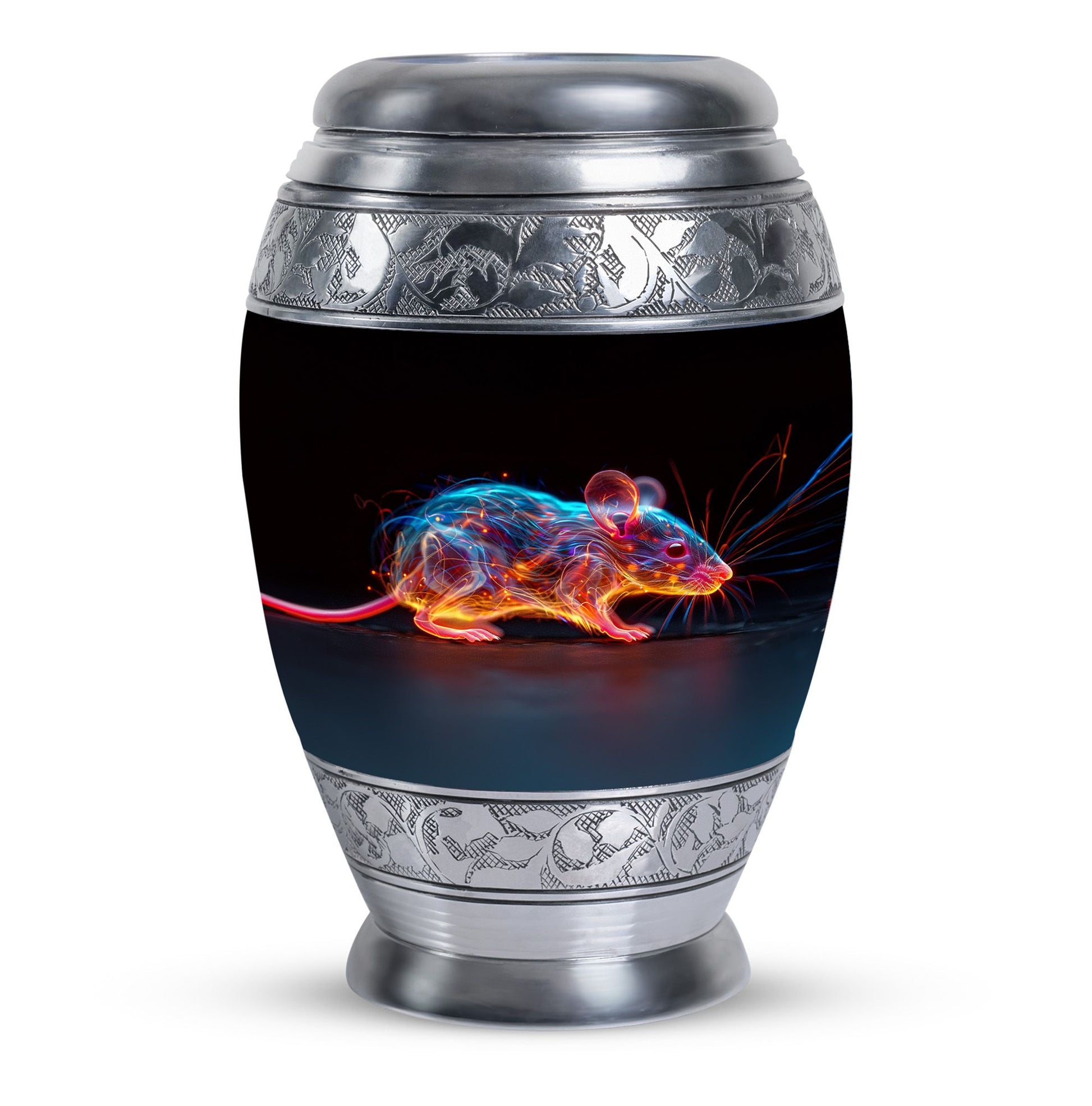 Cosmic Mouse Urn For Memorial - Rat Cremation Ashes Urn For Funeral