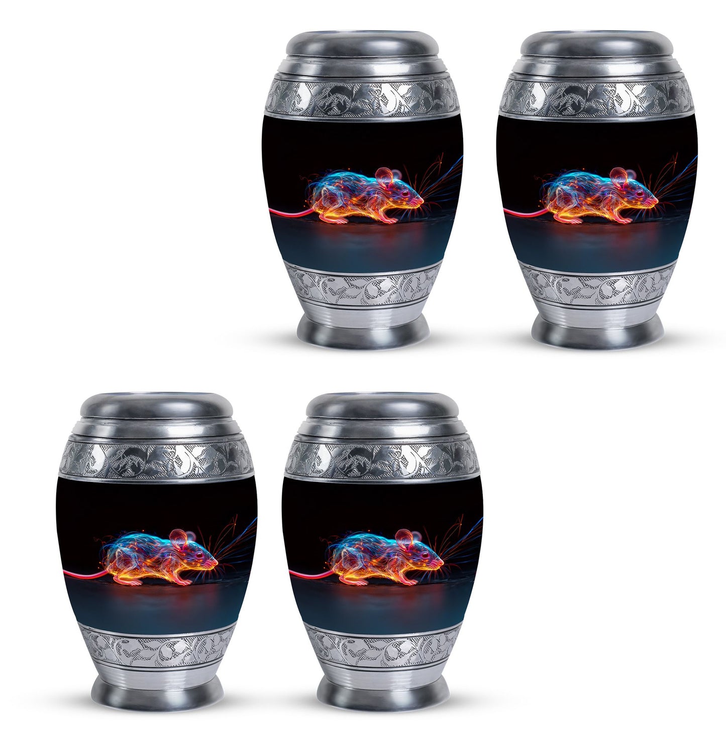 Personalized Mouse Cremation Urn for Human Ashes - 10-inch, 200 cu in - Yatskia