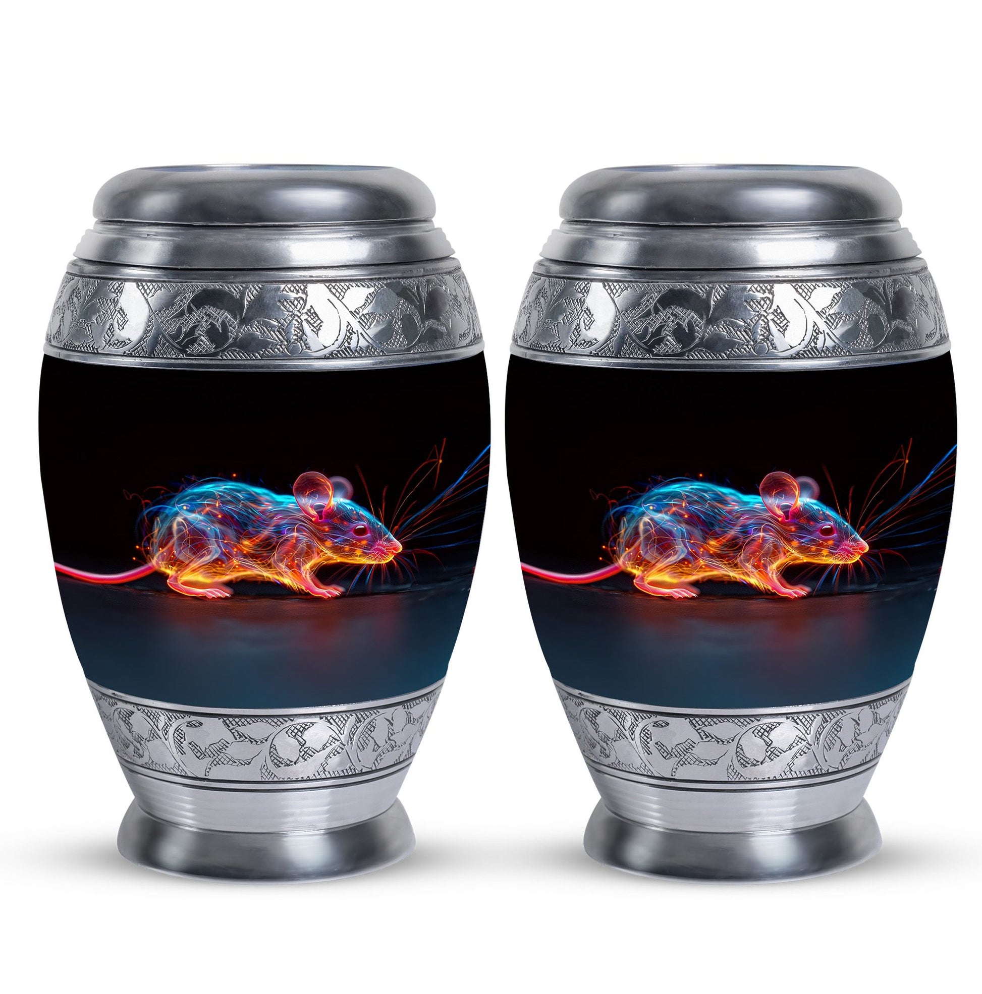Cosmic Mouse Urn For Memorial - Rat Cremation Ashes Urn For Funeral