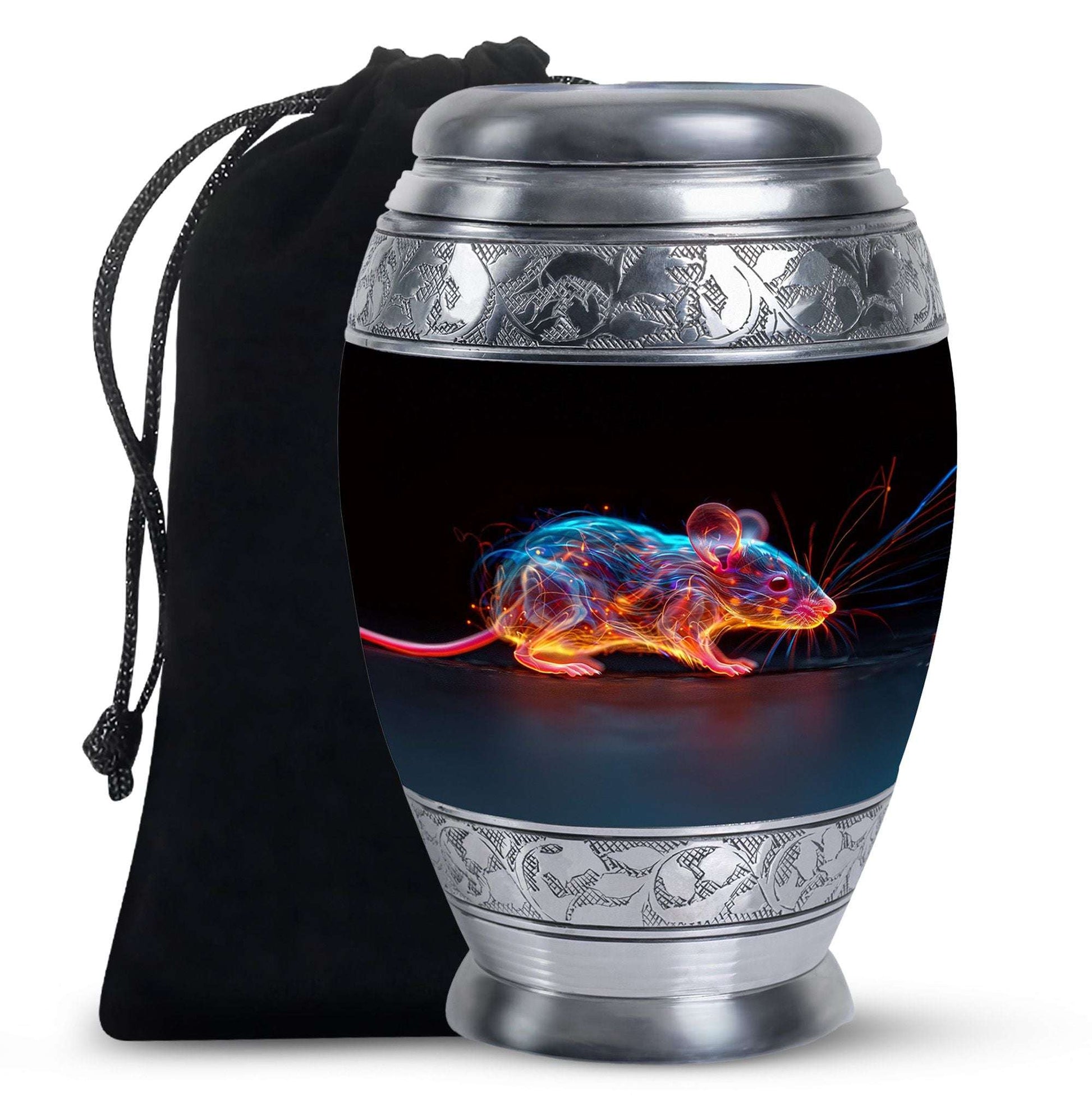 Mouse Cremation Urn – Neon Rodent Keepsake Urns For Human Ashes Dad