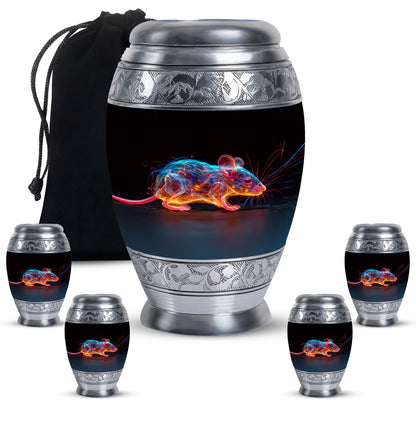 Personalized Mouse Cremation Urn for Human Ashes - 10-inch, 200 cu in - Yatskia