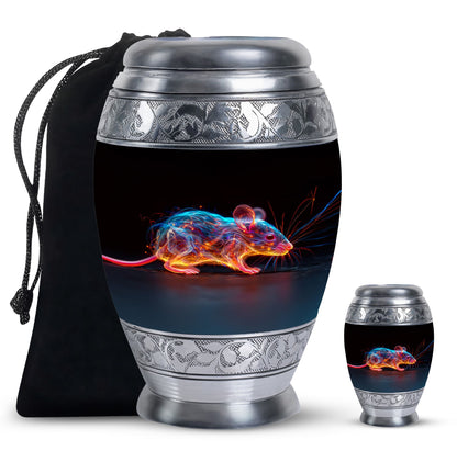 Personalized Mouse Cremation Urn for Human Ashes - 10-inch, 200 cu in - Yatskia
