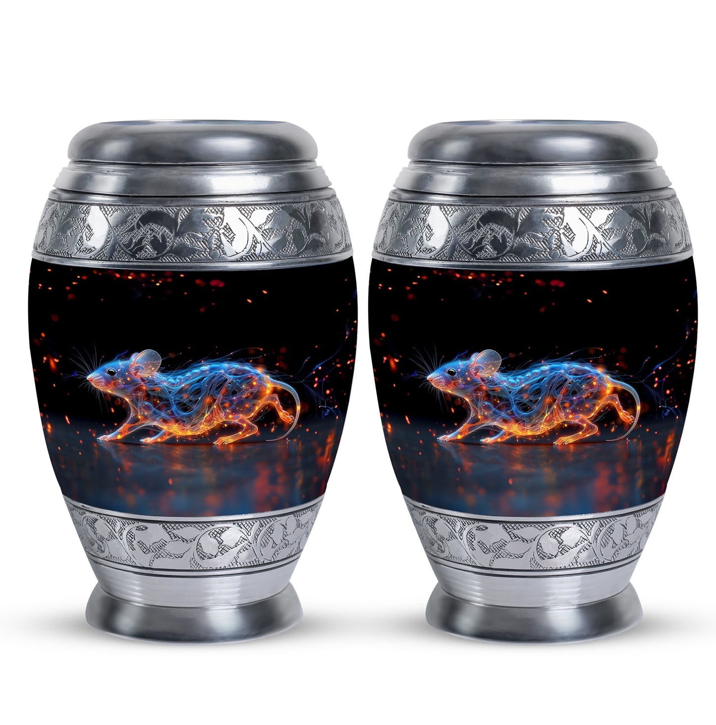 Personalized Mouse Cremation Urn for Human Ashes - 10-inch, 200 cu in - Yatskia