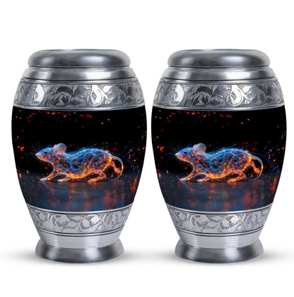 Personalized Mouse Cremation Urn for Human Ashes - 10-inch, 200 cu in - Yatskia