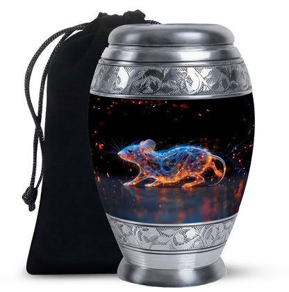 Personalized Mouse Cremation Urn for Human Ashes - 10-inch, 200 cu in - Yatskia