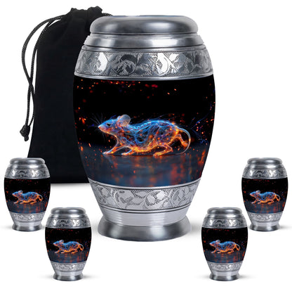 Personalized Mouse Cremation Urn for Human Ashes - 10-inch, 200 cu in - Yatskia