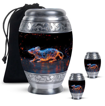 Personalized Mouse Cremation Urn for Human Ashes - 10-inch, 200 cu in - Yatskia
