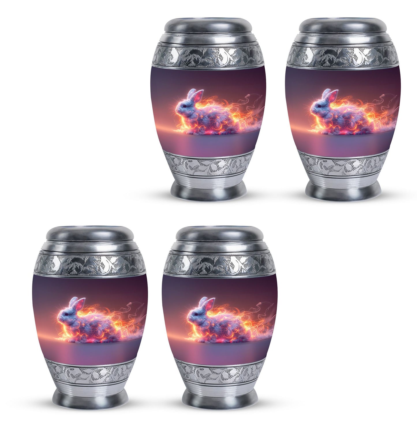 Personalized Rabbit Cremation Urn for Pet Ashes - 10-inch, 200 cu in - Yatskia