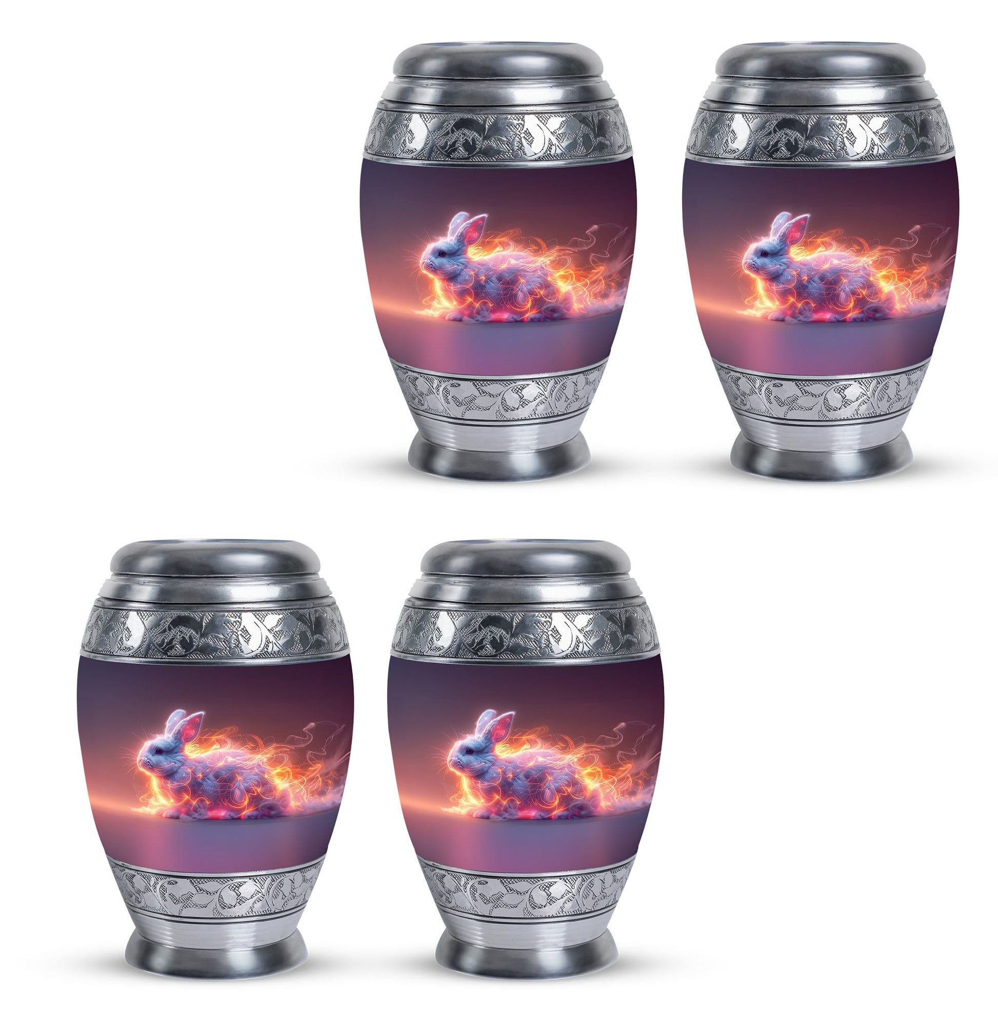 Fiery Bunny Rabbit Urn For Cremation - Fierce Bunny Urn For Ashes