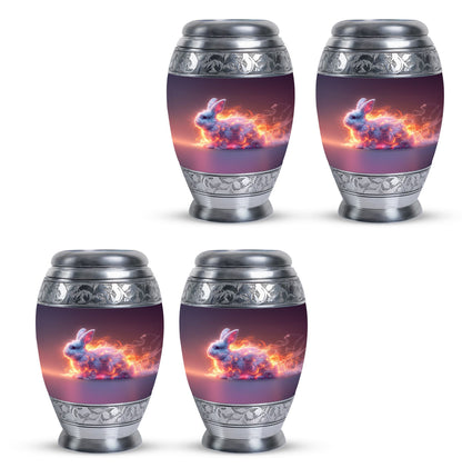 Personalized Rabbit Cremation Urn for Pet Ashes - 10-inch, 200 cu in - Yatskia