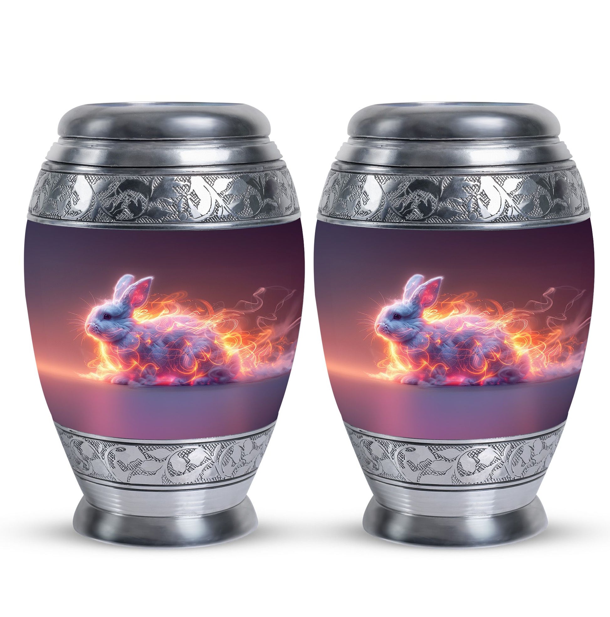 Fiery Bunny Rabbit Urn For Cremation - Fierce Bunny Urn For Ashes