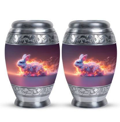 Personalized Rabbit Cremation Urn for Pet Ashes - 10-inch, 200 cu in - Yatskia