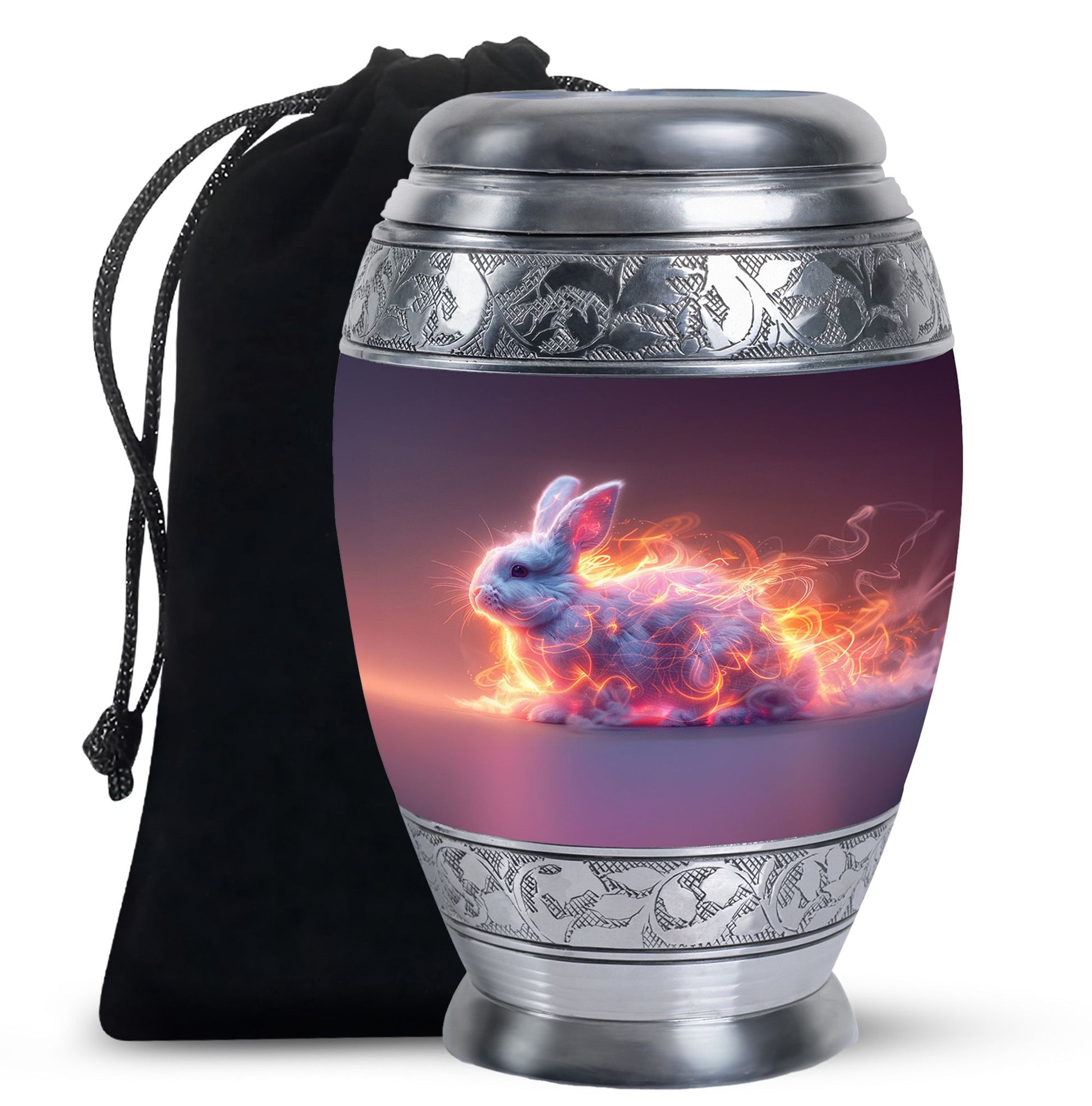 Fiery Bunny Rabbit Urn For Cremation - Fierce Bunny Urn For Ashes