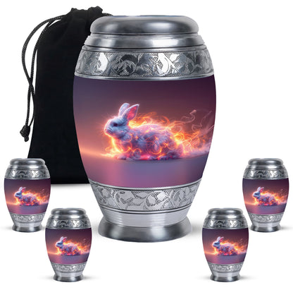 Personalized Rabbit Cremation Urn for Pet Ashes - 10-inch, 200 cu in - Yatskia
