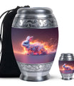Fiery Bunny Rabbit Urn For Cremation - Fierce Bunny Urn For Ashes