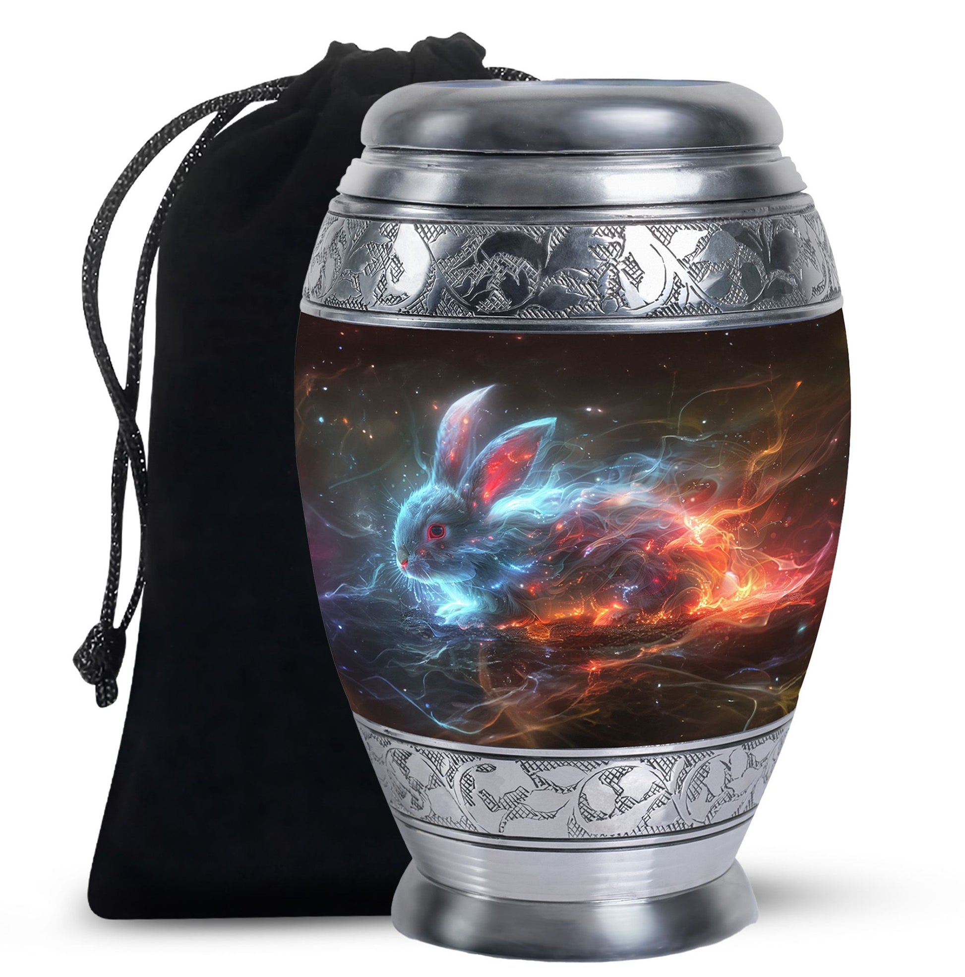 Nebula Blazing Rabbit Urn - Rabbit Cremation Urn For Men & Women