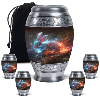 Personalized Rabbit Cremation Urn for Pet Ashes - 10-inch, 200 cu in - Yatskia