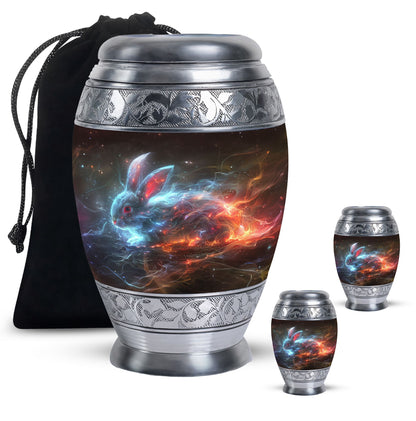 Personalized Rabbit Cremation Urn for Pet Ashes - 10-inch, 200 cu in - Yatskia