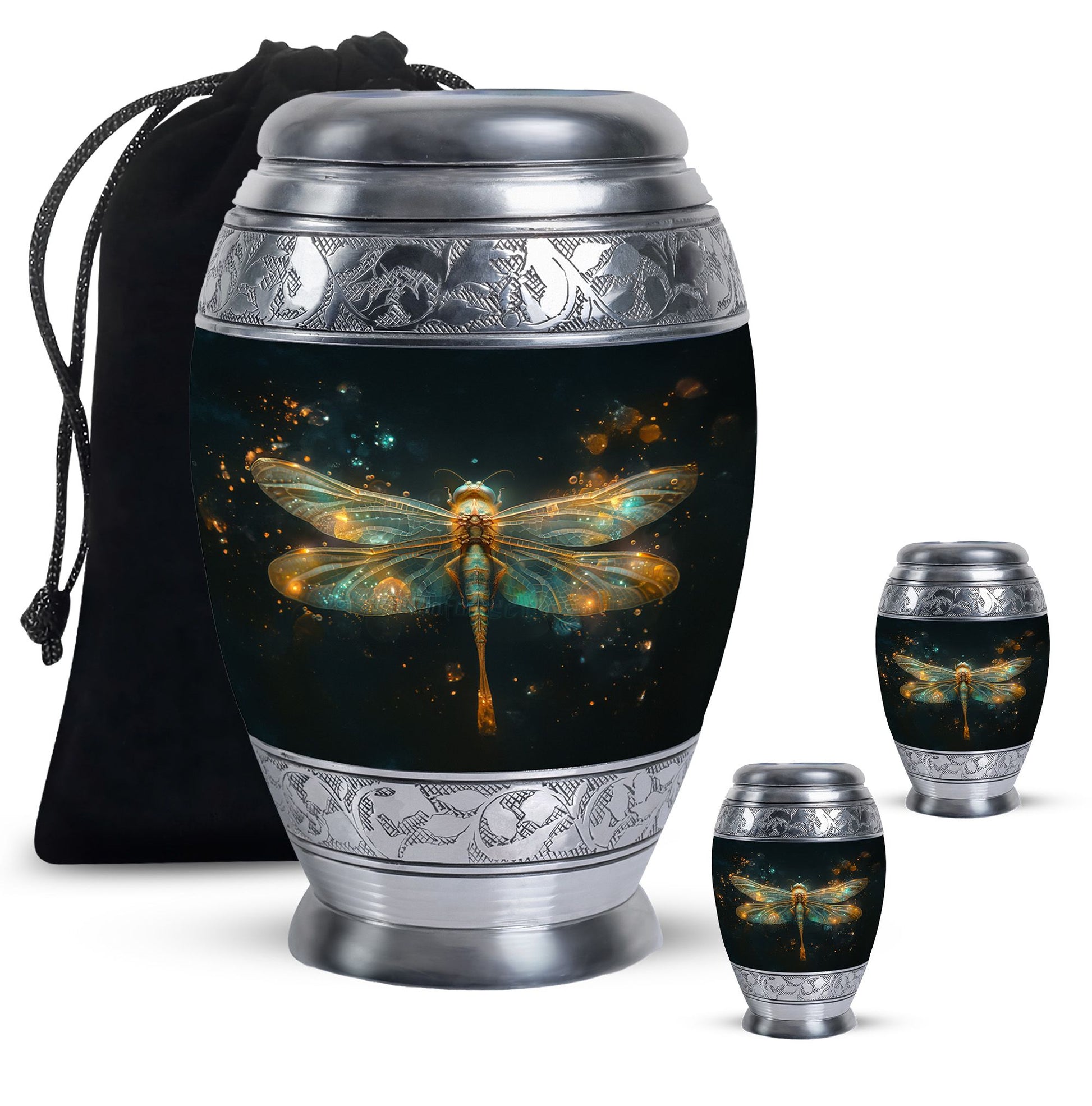 Glowing Dragonfly Memorial Urn - Dragonfly Cremation Urns For Women