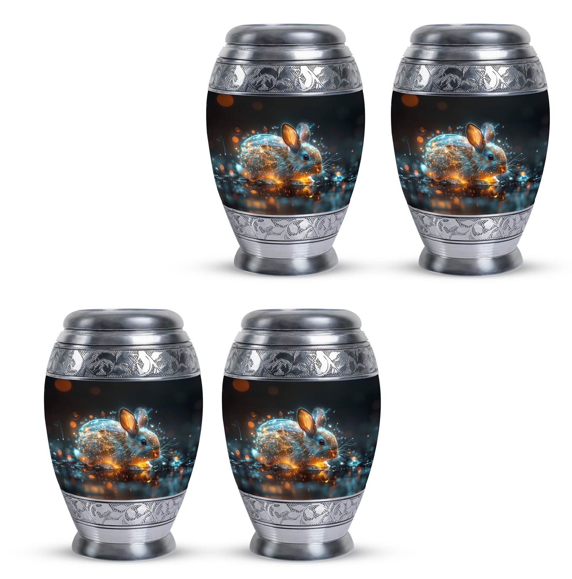 Luminous Mystic Bunny Urn - Rabbit Urns For Ashes Cremation