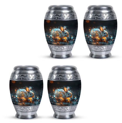 Personalized Rabbit Cremation Urn for Pet Ashes - 10-inch, 200 cu in - Yatskia