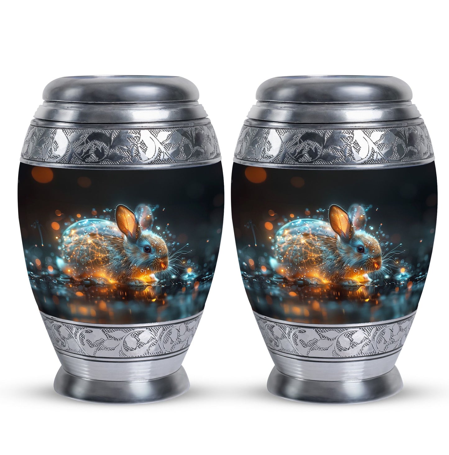 Personalized Rabbit Cremation Urn for Pet Ashes - 10-inch, 200 cu in - Yatskia