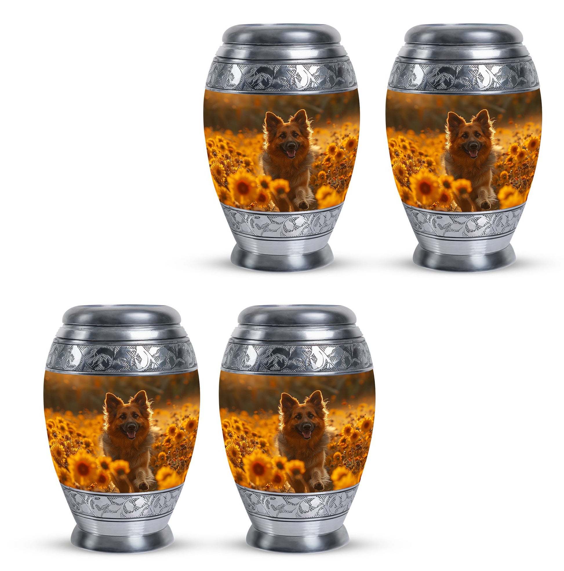 German Shepherd Dog Urn Memorial - Large Sized Cremation Urns For Pets