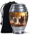 German Shepherd Memorial Urn For Dogs - Autumn Cremation Urn For Pet