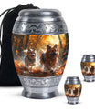 German Shepherd Memorial Urn For Dogs - Autumn Cremation Urn For Pet