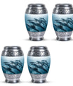 Aquatic Dolphins Family - Dolphin Cremation Urn For Men And Women