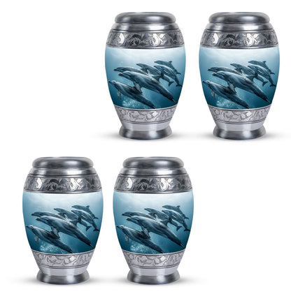 Personalized Dolphin Cremation Urn for Men and Women - 10-inch, 200 cu in - Yatskia