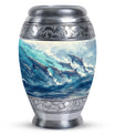 Dolphin Family Cremation Urn - Dolphin Large Funeral Ashes Urn