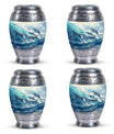 Dolphin Family Cremation Urn - Dolphin Large Funeral Ashes Urn