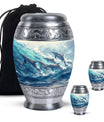Dolphin Family Cremation Urn - Dolphin Large Funeral Ashes Urn