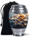 Sunset Dolphin Urn For Women - Dolphin Urn Memorial For Ashes