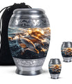 Sunset Dolphin Urn For Women - Dolphin Urn Memorial For Ashes