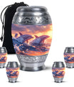 Sunset Dolphin Memorial Urn For Women - Large Urns For Adult Human Ashes