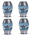 Dolphins Large Urn Memorial - Cremation Keepsake Urn Combo