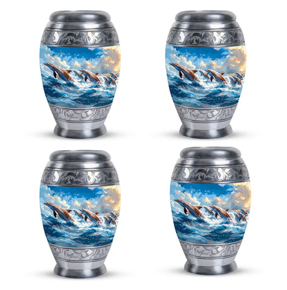Personalized Artistic Memorial Urn for Women - 10-inch, 200 cu in - Yatskia
